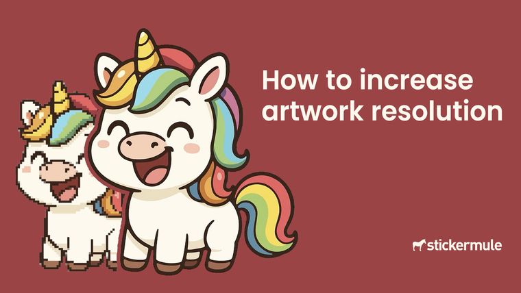 How to increase artwork resolution for better print quality